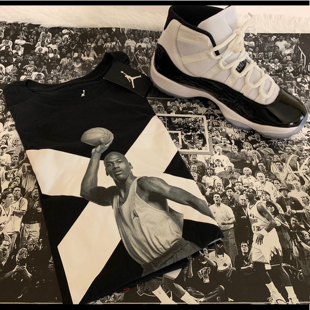 🆕Jumpman black shirt Jordan large men
